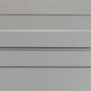 Close-up of Harbor Gray cabinet door with recessed panel design.