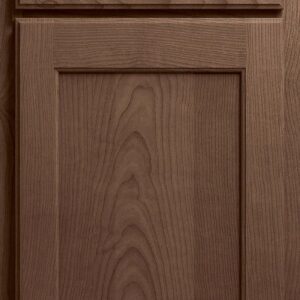 Wooden kitchen cabinet door with a raised panel design in Dover style.