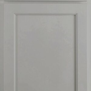 White kitchen cabinet door with simple panel design.