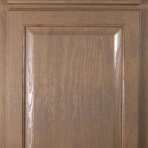 Elegant wooden cabinet door with a natural finish for kitchen storage.