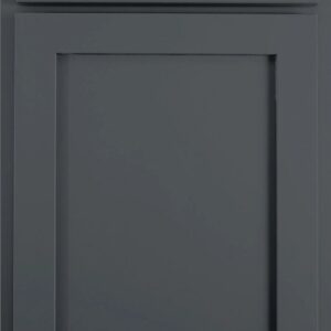 Gray kitchen cabinet door with sleek design and modern finish.